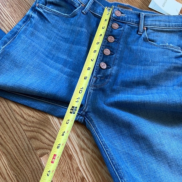 NWT Mother Pixie Dazzler Ankle Fray Beginner’s Luck Size 32 - Picture 11 of 16